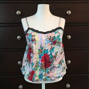 Mink Pink silk sleeveless blouse.